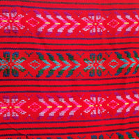 Loom Red Table Runner, Mexican table runner, fringed, cambaya - Innate Artisan Shop