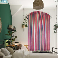 ethnic curtains, Cafe curtains,home office curtain,Andean curtains,grommet curtain,Peruvian curtains,South America,curtains,Aguayo curtains,white curtains,drapes window decor, cortinas peruanas. striped