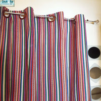 ethnic curtains, Cafe curtains,home office curtain,Andean curtains,grommet curtain,Peruvian curtains,South America,curtains,Aguayo curtains,white curtains,drapes window decor, cortinas peruanas. striped