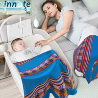 Andean blanket, ivory over bed, manta, Peruana, blanca, Cuzco
