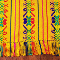buy Mexican table runners, Mexican table runner near me, Mexican party table set up, mustard, woven, embroidered, aztec, mayan, pastel orange