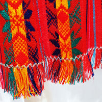 Mexican, valance, kitchen curtains, cafe curtain, red, woven, aztec, cortinas mexicanas, rojas, cambaya