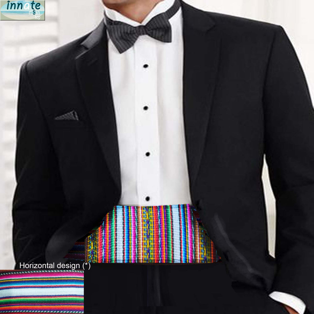 juego de faja y corbata, tuxedo, boda, XV años, quince años, formal, andino, Sud America, Latino, Hispano, andean cummerbund, peruvian