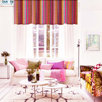 fuchsia curtain, fuchsia valance, peruvian, aguayo, ethnic, cusco, decor, custom, hot pink curtain