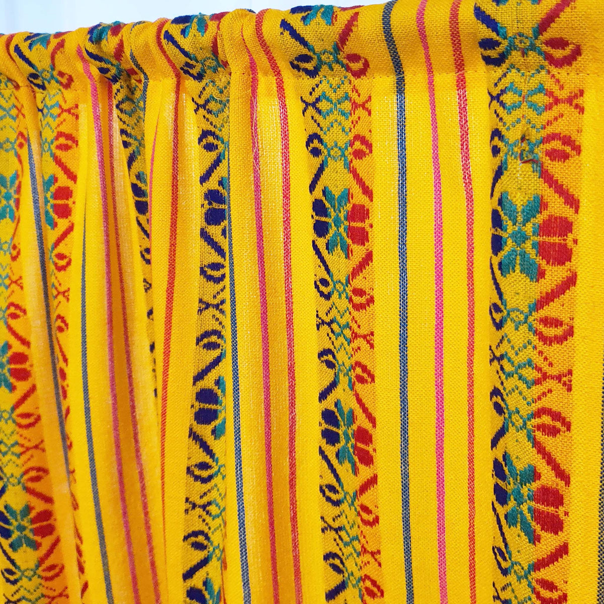 Mexican kitchen curtains, mustard, pastel orange, cortinas, Mexicanas, amarillas, a medida