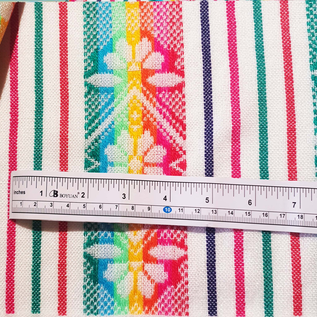 mantel Mexicano, Mexican tablecloth, camino de mesa, table runner, white, woven, cambaya, aztec, mayan, floral print