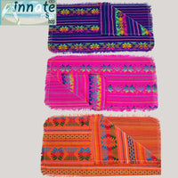 mantel individual fucsia, bordado, Mexicano, artesano, fucsia placemats, artisan Mexican placemats, fuchsia