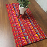 camino de mesa, Mexicano, rojo, bordado, Maya, Azteca, Rojo, table runner, red, Mexican, Mayan, Aztec, embroidered, cambaya