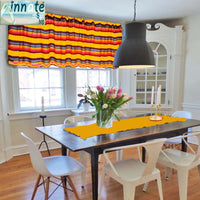 xtra wide valance, yellow, mango, Mexican, woven, custom, XL kitchen valance, marigold