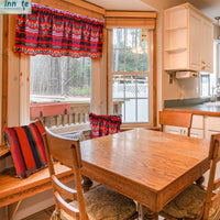 tier curtains, cafe curtains, valance, Mexican, Aztec, ethnic, cambaya, embroidered, red, rojas, cortinas a medida, balance, cortinas delgadas,