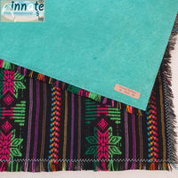 Black placemat, Aztec, cambaya, Mexican placemats, washable, manteles individuales, negros