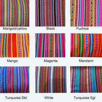 manteles individuales, de tela, turquesa, blanco, mango, magenta, fucsia, rojos, negros, amarillo