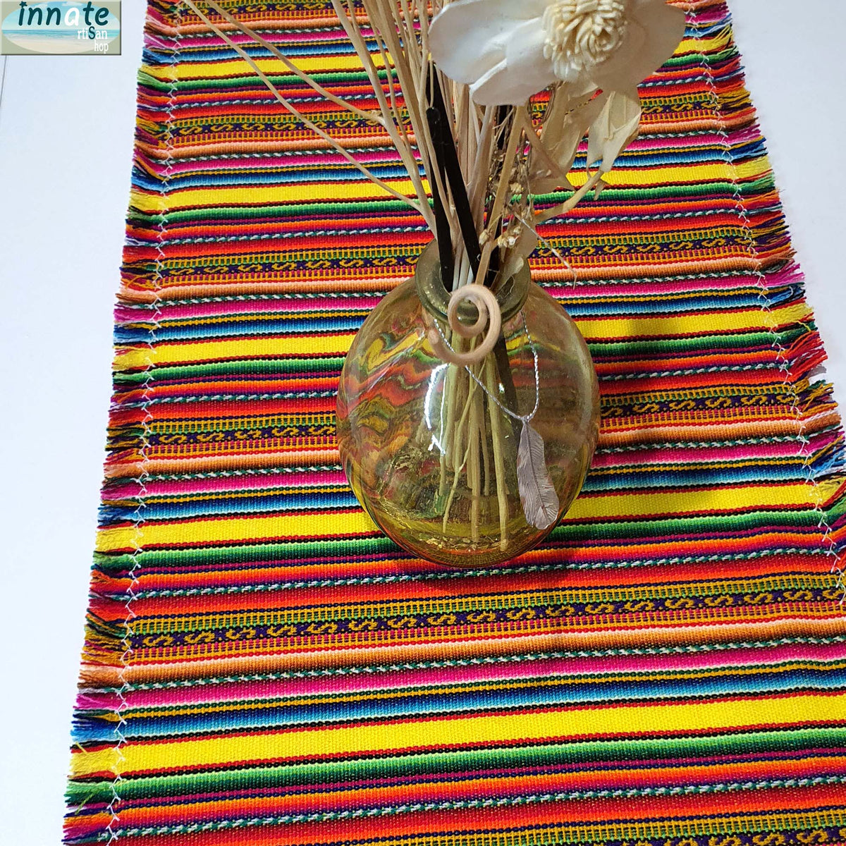 Andean table runners, party pack, bundle, table runners bundle, bulk, pack, set, aguayo, ethnic, Mexican, red, royal blue, fiesta table runners