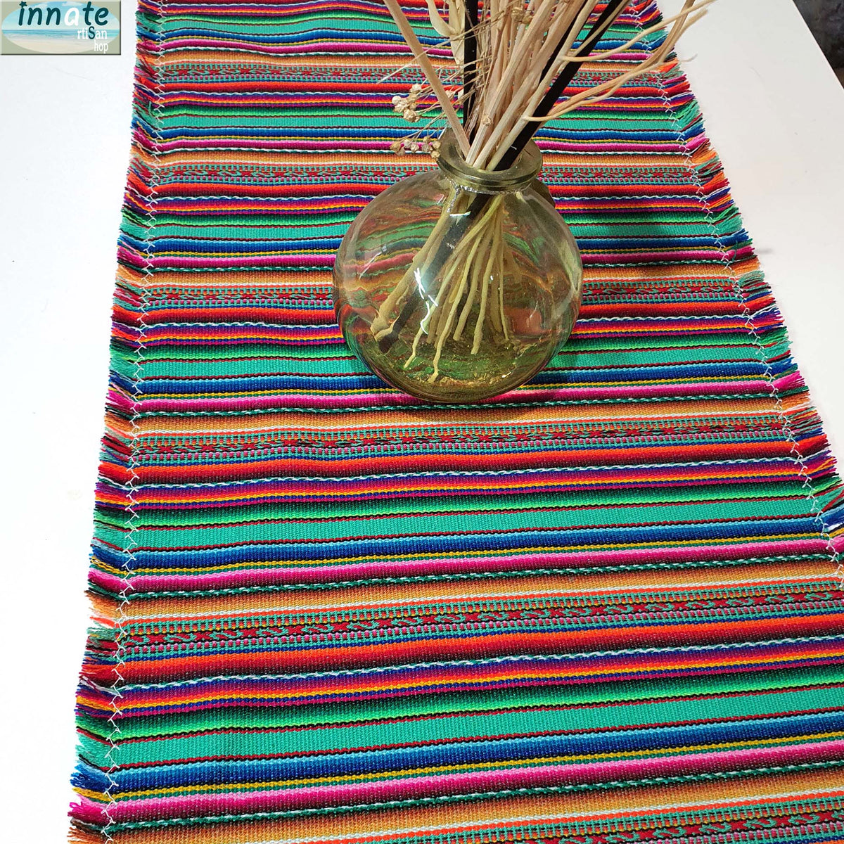 Andean table runners, party pack, bundle, table runners bundle, bulk, pack, set, aguayo, ethnic, Mexican, red, royal blue, fiesta table runners