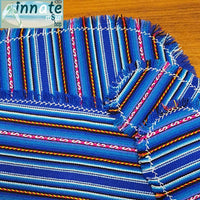 oval placemats, blue placemats, non-skid, artisan, Andean, royal blue, stripped, round placemats, placemat sets, coasters, oval coasters