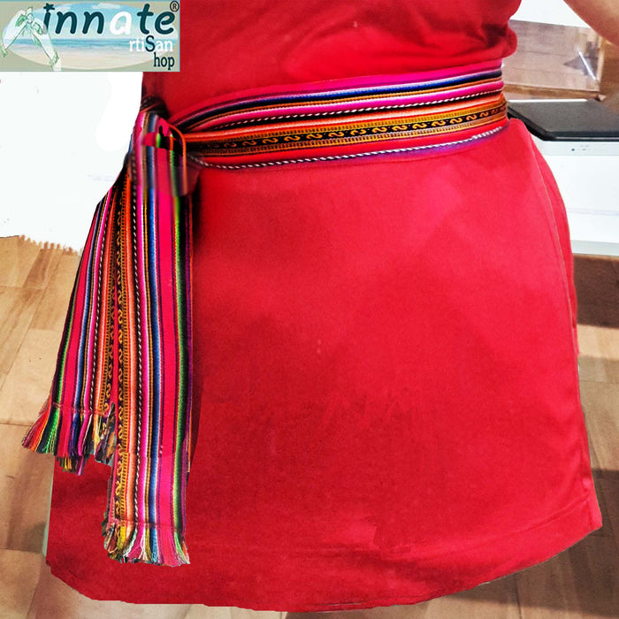 sash, belt, waistband, ethnic, Mexican, Andean, Peruvian, Aguayo, cinto andino, cinto, despedida de soltera, fuchsia, hot pink