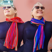 Rebozo, reboso, reboseo, Mexican reboseo, Mexican shawl, pashmina, red, embroidered, cambaya, gift, custom, Mexican gift