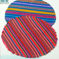 manteles, redondos, andinos aguayo, peruanos, sud america, round tablecloth, andean, aguayo, south america,