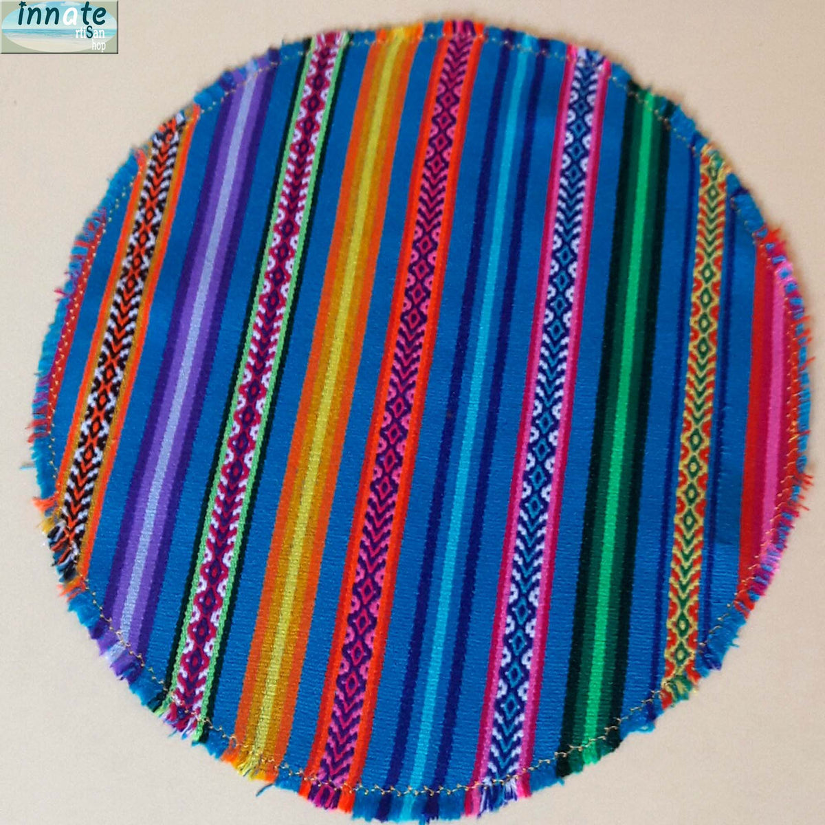 Round Placemats Andean sets, ethnic, Peruvian, Peru, Inca, aguayo - Innate Artisan Shop