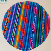 Round Placemats Andean sets, ethnic, Peruvian, Peru, Inca, aguayo - Innate Artisan Shop