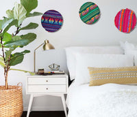 HOOP DECOR, mexican decor, wall decor, wall hanging, round wall hanging, hoop fabric, decor, embroidered, Mexican, decoracion para pared, Mexicana
