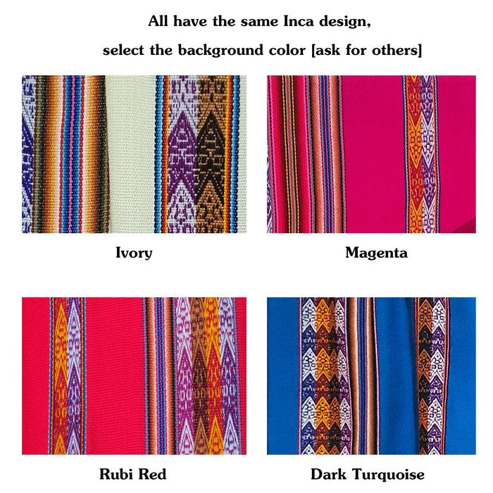 sash, belt, andean, South America, tie, aguayo, cusco, Cuzco, Peruvian, accent, belt, waistband, ivory, turquoise, rubi red, fuchsia