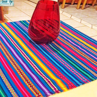 Mantel andino, mantel Peruano, Peruvian table runner, tablecloth, aguayo, blue turquoise