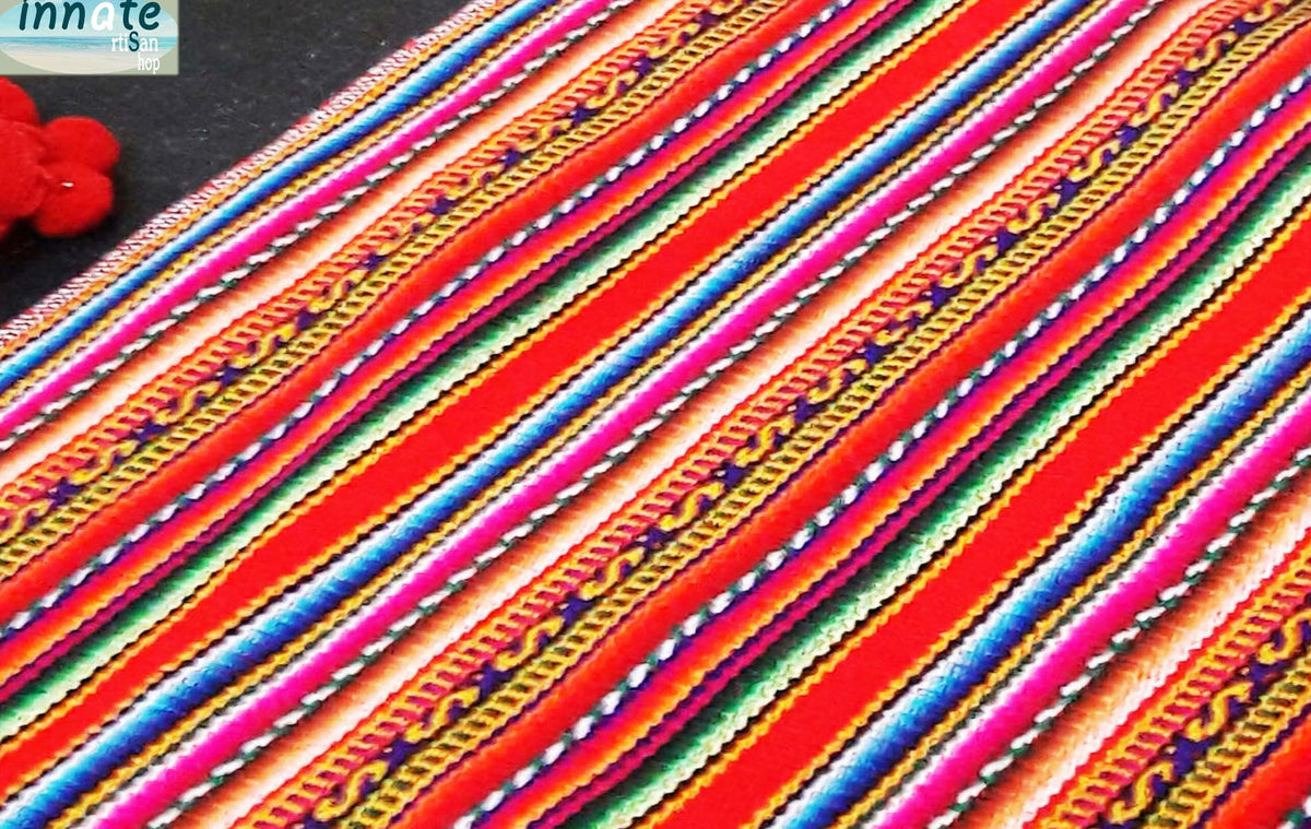 altar, table runner, aguayo, cempasuchil, caminos de mesa, ofrenda, chicos, delgados, andinos, sud america