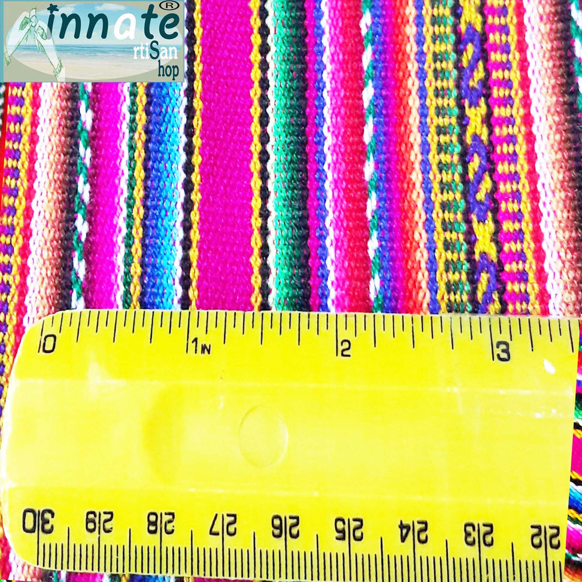 peruvian, andean, south america, fabric, by the yard, telas andinas, por metro, fuchsia, rosa, striped, Peru fabric,
