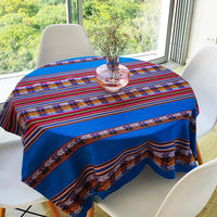 peruvian tablecloth, peruvian table runner, andean table runner, Inca, Peru, aguayo, linen, off-white, Peru