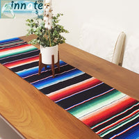 Mexican, table runner, serape, black, 7ft, camino de mesa, Mexicano, sarape, zarape, negro, largo