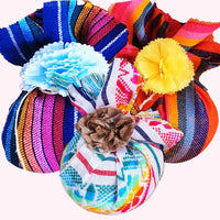 Mexican tree balls, bolas para arbol, Mexicanas, telas, cuadrados, pedazos, tela mexicana, para adornos, mini Mexican fabrics, for crafts, xmas balls