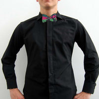 bow tie, Aztec, Mayan, Mexican, embroidered, hipster, boho, artisan