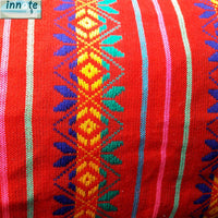 Mexican fabric, by the yard, red, embroidered, cambaya, tela, Mexicana, roja, bordada, por metro