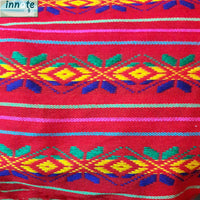 Mexican fabric, by the yard, red, embroidered, cambaya, tela, Mexicana, roja, bordada, por metro