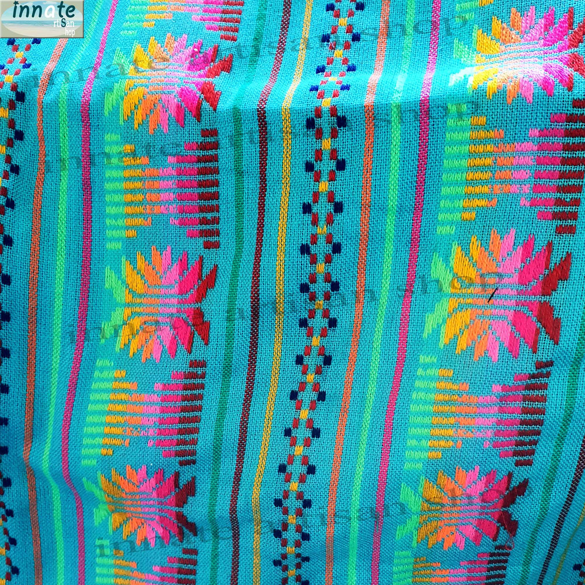 Mexican, table runner, turquoise, Aztec, cinco de mayo, fiesta, woven, artisan, camino de mesa Mexicano, turquesa, bordado, 5 de mayo