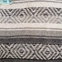 farmhouse, rustic, table runner, blanket, Mexican, falsa, gray, silver color