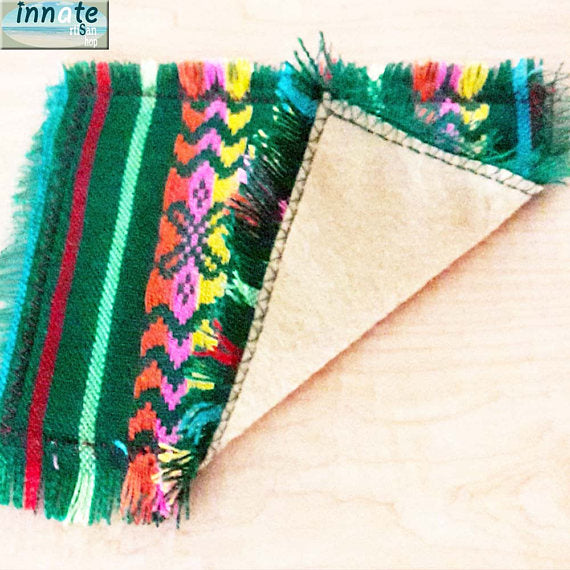 coasters, Mexican, fiesta, 5 de mayo, vivid colors, housewarming, cambaya coasters, artisan coaster