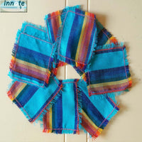 coasters, Mexican, fiesta, 5 de mayo, vivid colors, housewarming, cambaya coasters, artisan coaster