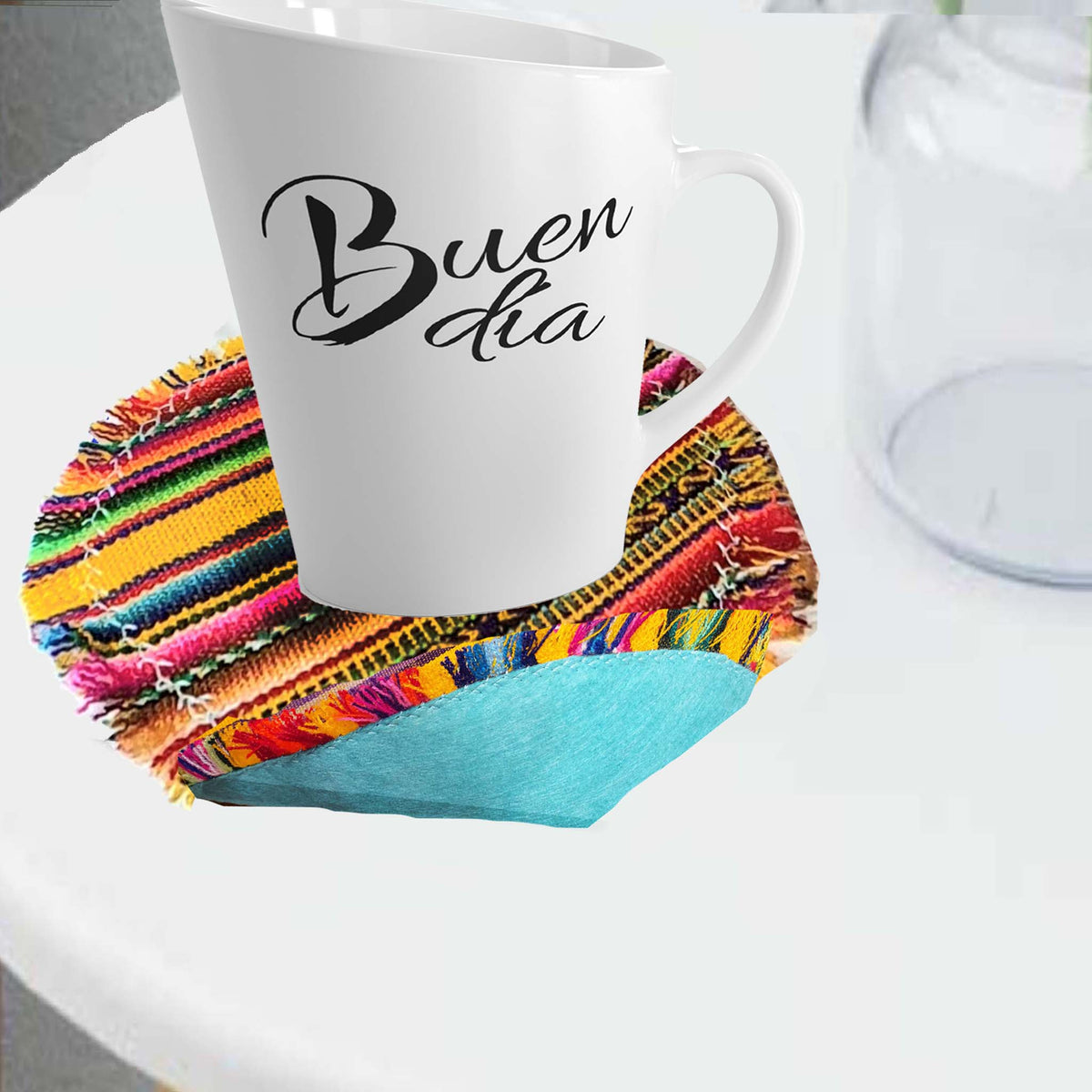 coasters, oval, round, andean, assorted, woven, non-skid, sets, gift, Inca design