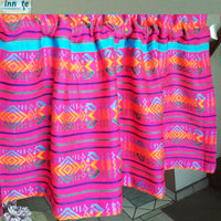 cenefa Mexicana, fucsia, rosa, Maya, Aztec, Mexican valance, curtain, pink, fuchsia, valance, custom