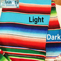 serape, table runner, light blue, sky blue, royal blue, turquoise, caminos de mesa, azul, rey, celeste, Mexican table runner