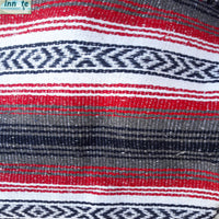 Rustic, table runner, Mexican, blanket, red, falsa, 6ft