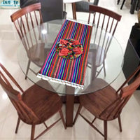 purple table runner, andean, peruvian, table runner, cusco, cuzco, stripes, aguayo, morado, rayado, andino