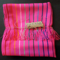 scarf, child reboseo, rebozo para niña, reboso chico,  pashmina, Mexican, fuchsia, hot pink