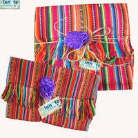 table runner, tablecloth, manteles, caminos de mesa, peruanos, andinos, sud america, south america, red, aguayo, andean table runners, cusco, south america table runners, decor, rubi red, custom sizes