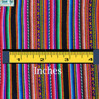 andean tablecloth, red tablecloth, striped tablecloth, small tablecloth, Cusco table runner, aguayo tablecloth, black, negro