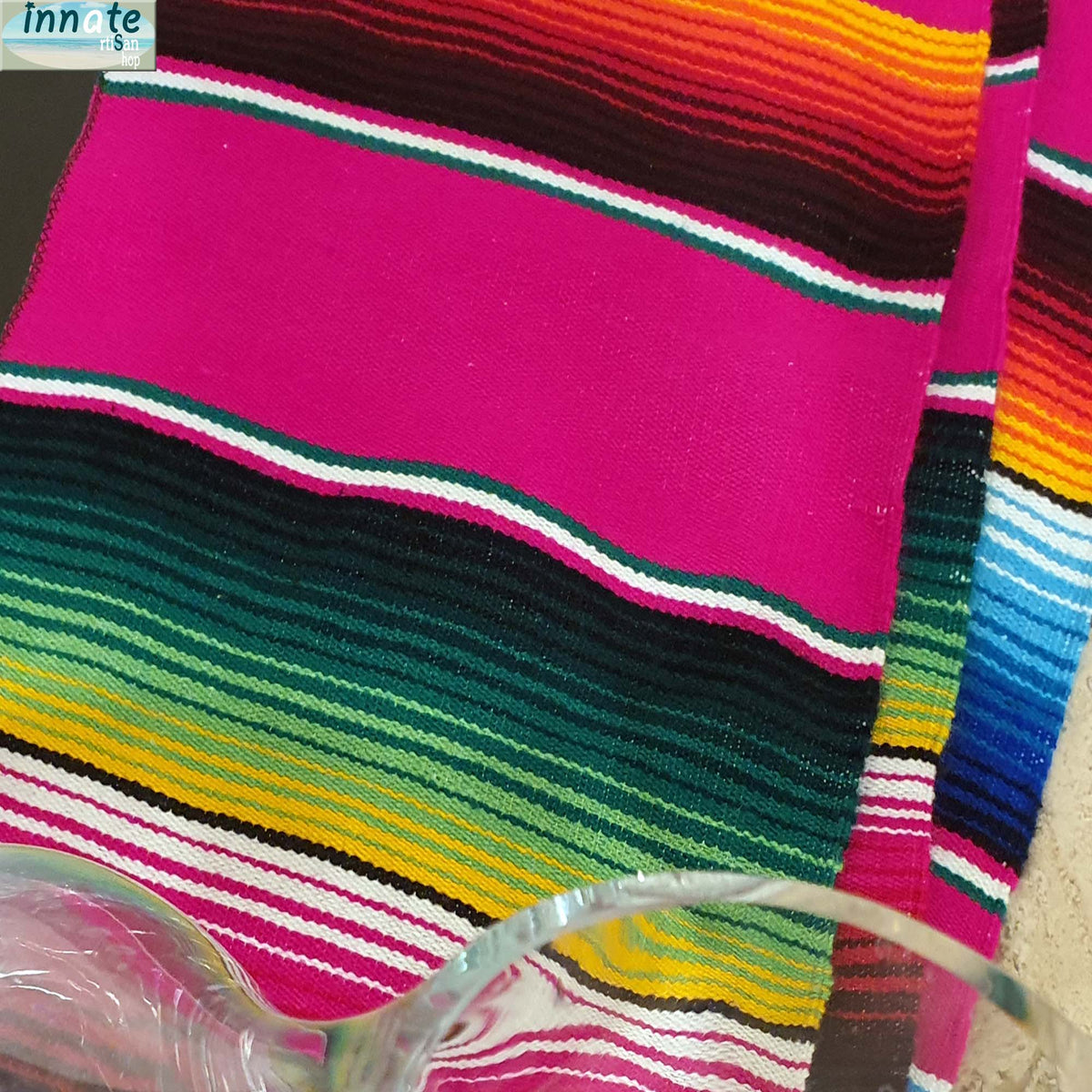 Mexican, table runner, serape, fuchsia, hot pink, 7ft, camino de mesa, Mexicano, sarape, zarape, fucsia, rosa, largo