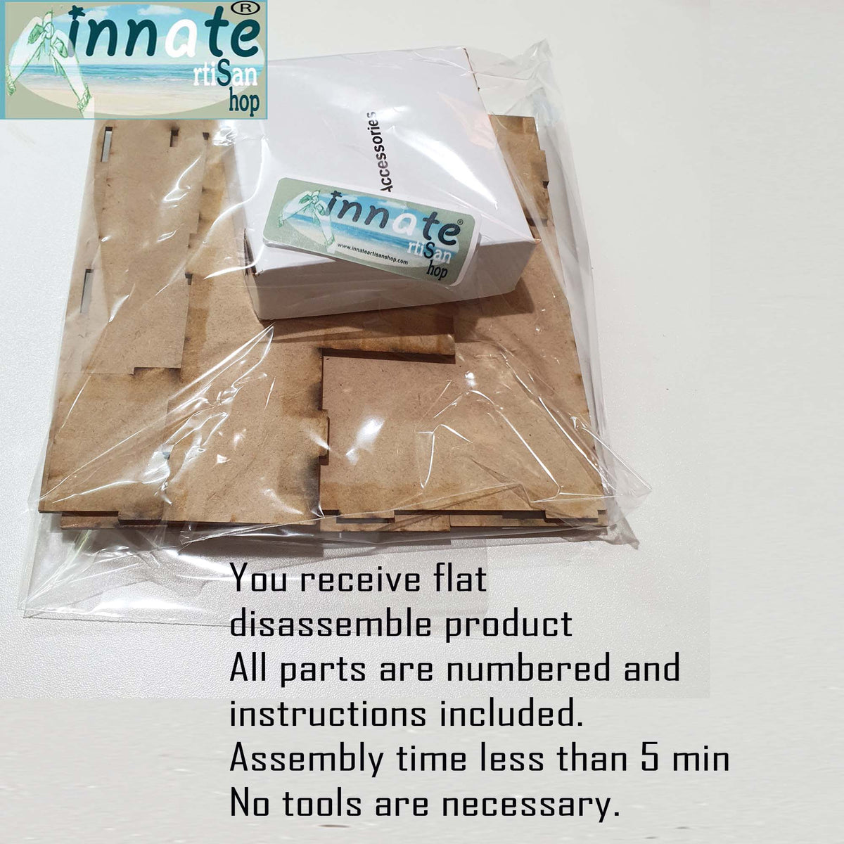 Altar disassembled in a bag