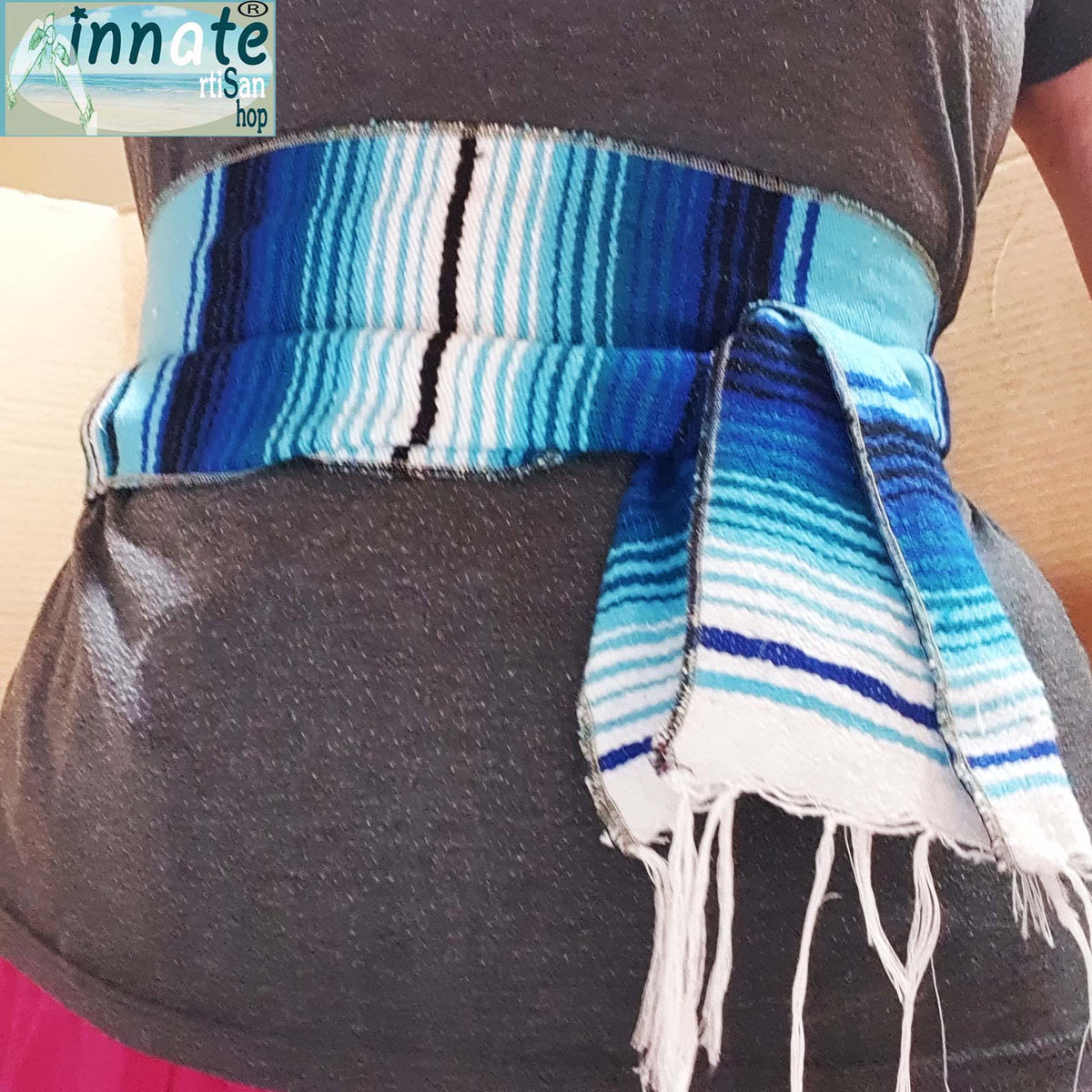 serape sash, sarape, purple sash, royal blue sash, beige sash, turquoise sash, Mexican sashes, Mexican serape belt